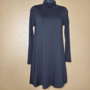 Lulus Dress Long Sleeve Turtle Neck Black Dress
